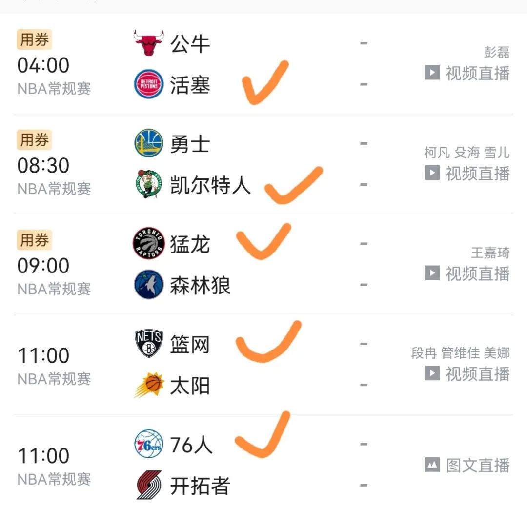 nba赛事预测,NBA赛事预测推荐12月6日